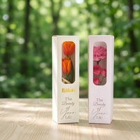 Boîte à fleurs rectangulaire personnalisée avec fenêtre transparente