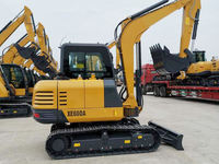 Excavator Mini Compact XE60G PRO, Mesin Penggali Crawler 6 Ton 35kW dengan Bucket 0.24m³ untuk Konstruksi Perkotaan