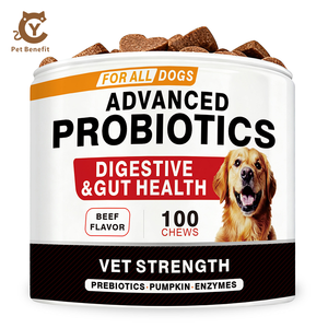 Gránulos Blandos Probióticos para Perros, Prebióticos, <span class=keywords><strong>Enzimas</strong></span> <span class=keywords><strong>Digestivas</strong></span>, Suplemento de Alta Proteína para la Salud Intestinal, Equilibra el Intestino - Product Image 1