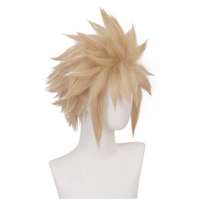 Perruque Cosplay <span class=keywords><strong>de</strong></span> Cloud Strife pour Homme <span class=keywords><strong>Final</strong></span> <span class=keywords><strong>Fantasy</strong></span> <span class=keywords><strong>VII</strong></span> <span class=keywords><strong>Remake</strong></span> Short Straight Blonde Hair Wig GAHC-046 - Product Image 3