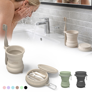 Set da Viaggio Portatile e Pieghevole con Organizer per Articoli da Toeletta, Scatola Portaoggetti, Porta Spazzolino, Custodia Compatta per l'Igiene in Viaggio - Product Image 1