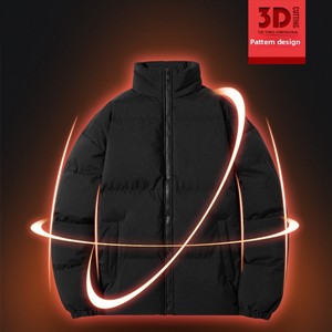 Chaqueta de trabajo de invierno con logotipo impreso personalizado, <span class=keywords><strong>abrigo</strong></span> grueso con cuello levantado cálido e informal holgado de <span class=keywords><strong>North</strong></span> <span class=keywords><strong>Face</strong></span> para ropa de trabajo a prueba de frío - Product Image 3