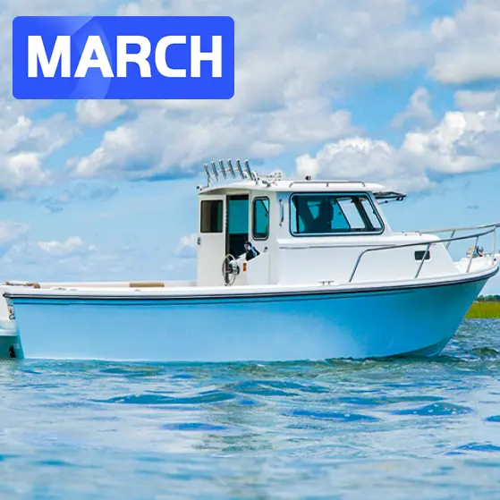 2023 Shipyard Kinocean Luxury Aluminum Fishing Cabin Cruiser Boat With Motor For Sale