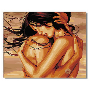 Venta al <span class=keywords><strong>por</strong></span> mayor Hombres y mujeres se abrazan <span class=keywords><strong>para</strong></span> siempre Pintura al óleo Amantes personalizados Pintura <span class=keywords><strong>por</strong></span> números - Product Image 3