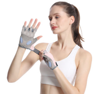 Gants de sport, levage de poids, gants courts sans doigts avec ouverture incurvée pour améliorer la Protection de la paume - Product Image 1