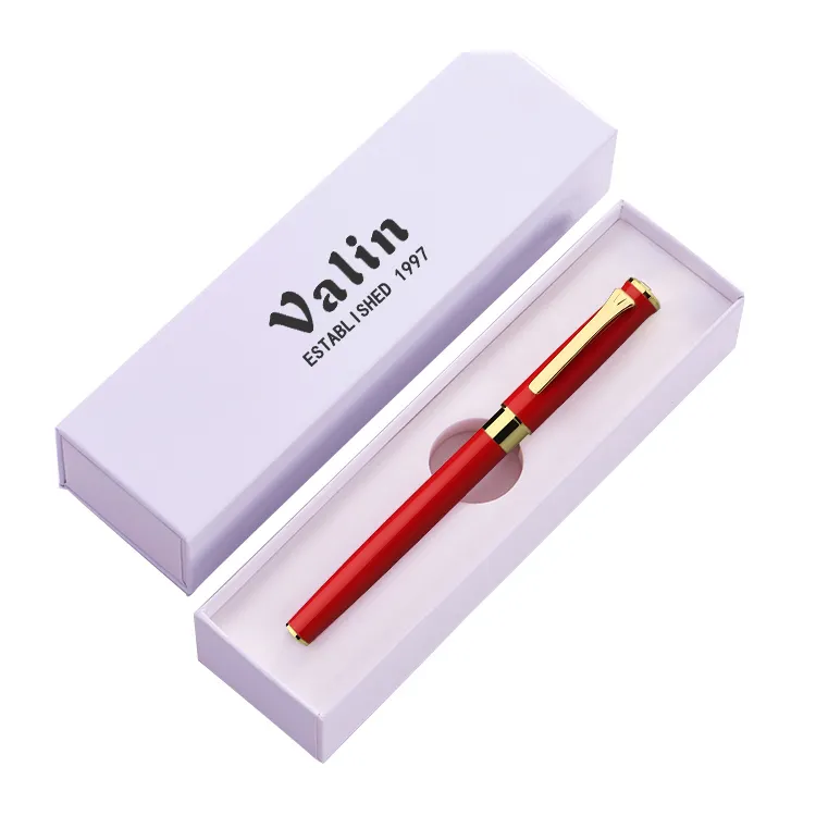 Pen With Box Luxury Metal Executive Roller Gel Pen Office Use Perfect Gift Gold Pen With Gift Box