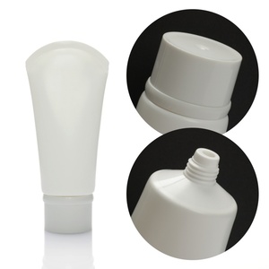 Tube souple cosmétique blanc brillant ou mat vide avec couvercle à clapet, impression personnalisée, 5g, 20g, 30g, 50g, 60g, 80g, 100g, 200g - Product Image 3