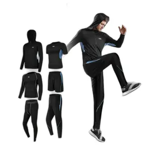 High Quality Unisex Gym Jogging Suit Fast Shipping Cool down Sweat Set Running Wear Track Suit Polyester Material Plus Size M