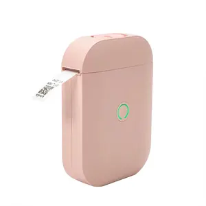 Hot Sale Handheld Pink Thermal Label 15mm Adhesive Maker Machine Mini Portable Mobile Printer