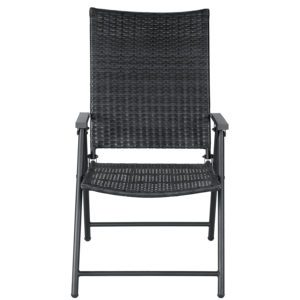 [BeNK] เก้าอี้หวายเทียมพับได้ทันสมัยสำหรับใช้งานกลางแจ้ง โครงเหล็กเคลือบสีฝุ่น สำหรับระเบียง/สวน/เฟอร์นิเจอร์กลางแจ้ง - Product Image 5