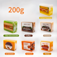 Savon Solide Naturel au Curcuma, à la Noix de Coco et au Citron, à l'Acide Kojique, Blanchissant, Éclaircissant, Anti-Acné, pour Tous Types de Peau, Fait Main, OEM ODM FDOB