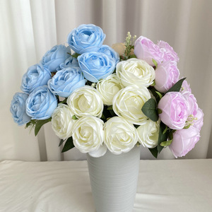 Fleur de camélia artificielle Suzume Ii, 42cm, en soie, décoration faite à la main pour la maison, accessoires de photographie de mariage - Product Image 1