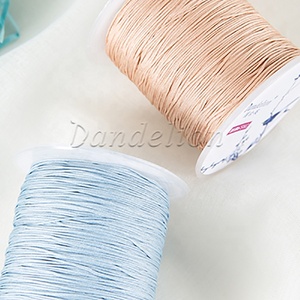 1,2 и 1,5 мм нейлон ювелирные изделия шнур ювелирные аксессуары браслет и ожерелье материал 21 цвет - Product Image 2