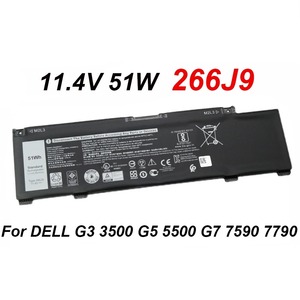 Batería para Portátil 51WH 266J9 para Dell G3 15 3590 3500 <span class=keywords><strong>G5</strong></span> 15 5500 5505 <span class=keywords><strong>Inspiron</strong></span> 14 5490 266J9 M4GWP PN1VN 266J9 - Product Image 2