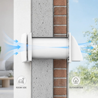 Intelligenter Wanddurchführungs-Wärmerückgewinnungsventilator HRV Frischluft-Belüftungssystem mit EC-Motor