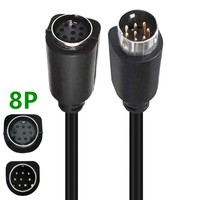8-Pin Mini-DIN Verlängerungskabel 5 Typen Stecker auf Buchse Stecker auf Stecker Gerade 90 Grad 0,5M 1,8M 3M S-Video Kabel