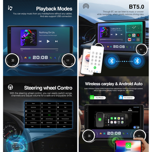 10.36Inch Phổ Đài Phát Thanh Xe Hơi Núm Kép Kim Cương 2K Qled Android Tự Động Đa Phương Tiện Máy Nghe Nhạc Carplay 4G GPS Navigation Xe Stereo - Product Image 5