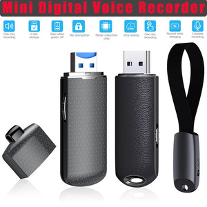 Porte-clés 128G Enregistreur vocal numérique Petit enregistreur audio caché Lecteur MP3 avec format WAV pour la dictée et la prise de notes - Product Image 4