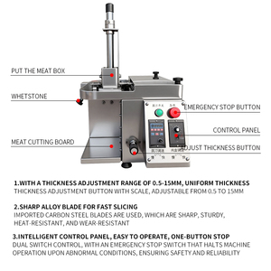 Affettatrice Multifunzione per Carne Fresca e Congelata, Macchina Taglia Carne per Pollo, Affettatrice per Ristoranti e Barbecue, Vendita Diretta dalla Fabbrica - Product Image 2