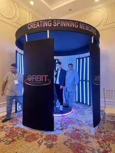 Fondo DE CABINA DE FOTOS 360 con logotipo personalizado de luz LED para eventos <span class=keywords><strong>importantes</strong></span> de decoración - Product Image 3