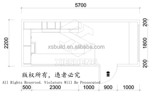 Casa Contenedor Combinable Tipo Cabaña Apple con Divisiones Empalmables, Cabaña Apple Móvil Prefabricada para Uso como Oficina <span class=keywords><strong>de</strong></span> Correos - Product Image 6