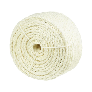 Tali Putih Sisal Alami untuk Pohon Kucing Scratcher Scratching <span class=keywords><strong>Post</strong></span> - Product Image 1