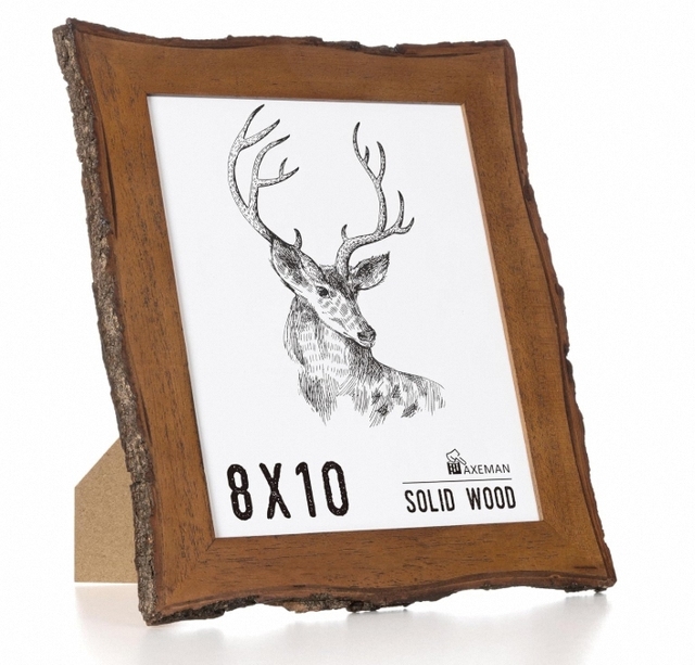 Natural Pine Wood Square Glass Photo Frame Art for Painting Crafts Wholesale Home Decor