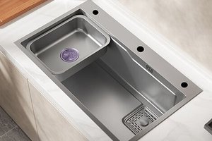 Fregadero de Cocina Empotrable de Fácil Instalación, Resistente a las Manchas y Duradero para Uso Doméstico y en Apartamentos - Product Image 5