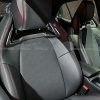 Décorations de repose-tête de siège en fibre de carbone sèche (2 pièces) pour Toyota GR Yaris GXPA16 2025+ Accessoires intérieurs