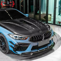 Lèvre de pare-chocs avant en fibre de carbone sèche style CM pour BMW M8 F91 F92 F93, finition brillante, ajustement parfait, kit carrosserie de mise à niveau, accessoires automobiles, vente en gros
