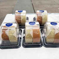 Boîte d'emballage alimentaire en plastique transparent YuXuan, boîte à tiramisu personnalisée pour gâteau roulé suisse, sushi, hamburger