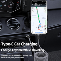 Câble de charge rapide Type-C 6A en nylon avec conducteur en cuivre pur et blindage tressé pour transfert de données haute vitesse et téléphones mobiles