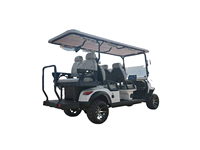 Véhicule de tourisme semi-automatique robuste 6 places pour parcours de golf, moteur Zhejiang 72V 3.5KW, autonomie 80km, couleurs personnalisables disponibles