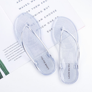 Custom logo Design <strong>Jelly</strong> Flipflops Upper Beach Slippers Indoor Outdoor Women Ladies Flipflop Home Slides Slipper <strong>Flip</strong> <strong>Flop</strong> - Product Image 2