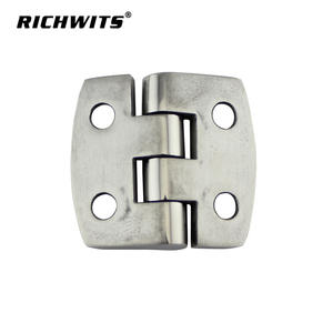 Bisagra Curva de Cuatro Orificios de Acero Inoxidable 316 con Acabado Pulido Espejo para Taller, Baño, Yate, RV, para Gabinete de Máquinas y Espejo - Product Image 5