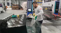 Machine à chanfreiner le verre Easttec, double chanfreineuse haute vitesse avec moteur, économie d'énergie, 380V-440V, épaisseur 3-12mm, EDE-4200