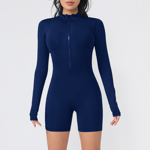 Body Deportivo de Manga Larga para Mujer 2026, con Cierre Frontal, Mono Ajustado de Yoga para Deportes y Fitness - Product Image 2