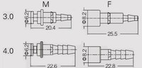 Connecteur pneumatique mâle/femelle WEVEL haute résistance 3.0/4.0/6.0mm en cuivre plaqué argent IP65 16A 500V industriel PCM/PCF/PCFS