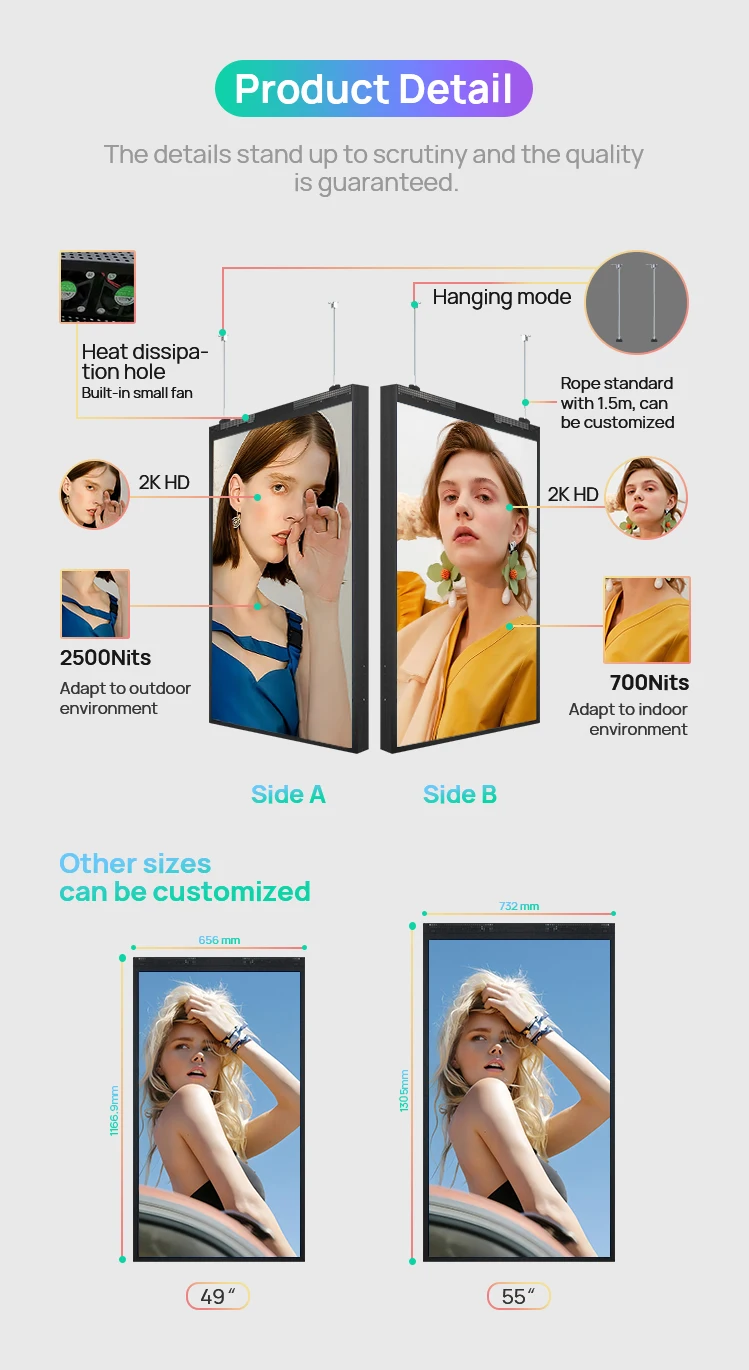 65 inch Digital Window Display for Shops(图2)