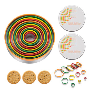 Formine <span class=keywords><strong>per</strong></span> <span class=keywords><strong>biscotti</strong></span> di qualità professionale stampo <span class=keywords><strong>per</strong></span> <span class=keywords><strong>biscotti</strong></span> in acciaio inossidabile a cerchio tondo - Product Image 4