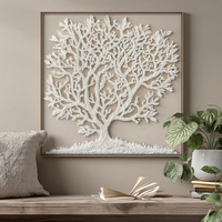 Peinture à l'huile acrylique abstraite texturée 3D faite à la main, peinture à l'huile personnalisée, art mural d'arbre, décoration de peinture à l'huile