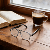 Lunettes Intelligentes IA : Traduction, Enregistrement Vidéo Sans Fil, Photographie, Caméra 800W, Appel BT, Wi-Fi – Pour Hommes et Femmes