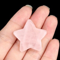 Étoile en pierre précieuse de 30 mm non percée, cristal de chakra sculpté à la main, étoile en cristal polie, décoration en cristal, étoile en pierre précieuse sans trou, Reiki