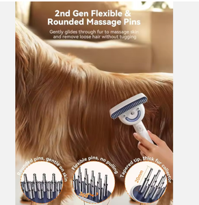 NOUVEAU Produit Brosse à vapeur pour animaux de compagnie Peigne de massage des cheveux auto-nettoyant Brosse de toilettage à vapeur électrique - Product Image 2
