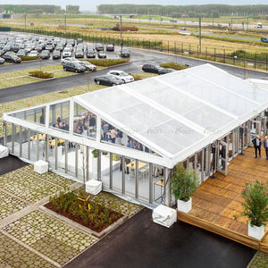 Chapiteau de luxe tente événementielle avec mur en ABS verre double porte PVC couverture de toit pour les entreprises de <span class=keywords><strong>location</strong></span> de fête entreposage et sport - Product Image 3