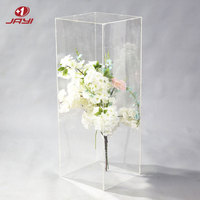 Colonne en acrylique transparente personnalisée support de fleurs plinthes claires piliers centres de table de mariage pour la décoration de tables