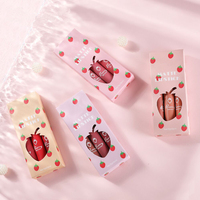 Boîte d'emballage personnalisée en gros pour kit cosmétique et rouge à lèvres, avec fenêtre transparente, écologique et de petite taille
