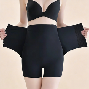 Shorts amincissants pour femme, <span class=keywords><strong>gainant</strong></span> taille haute, effet <span class=keywords><strong>ventre</strong></span> <span class=keywords><strong>plat</strong></span>, culotte sculptante, rehausseur de fesses, sous-vêtement de modelage, contrôle du <span class=keywords><strong>ventre</strong></span>, shapewear - Product Image 4