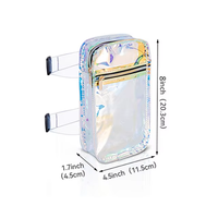 Sac banane de taille en PVC pour femme, sac banane de jambe, harnais de cuisse, accessoire de randonnée et de voyage avec fermeture à glissière