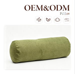 Coussin cylindrique ergonomique portable avec fermeture éclair <span class=keywords><strong>Darco</strong></span> 60x20cm - Soutien du cou et du dos pour le camping Vert - Product Image 1